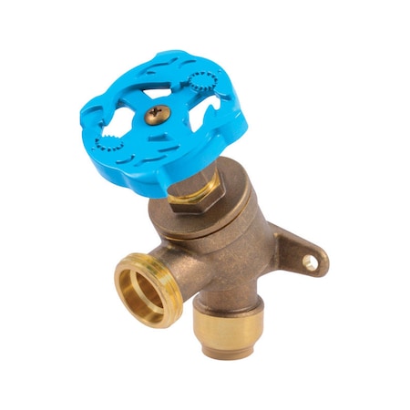 Sharkbite SharkBite Push to Connect 1/2 in. MHT X 3/4 in. D MHT Brass Garden Valve 24622LF